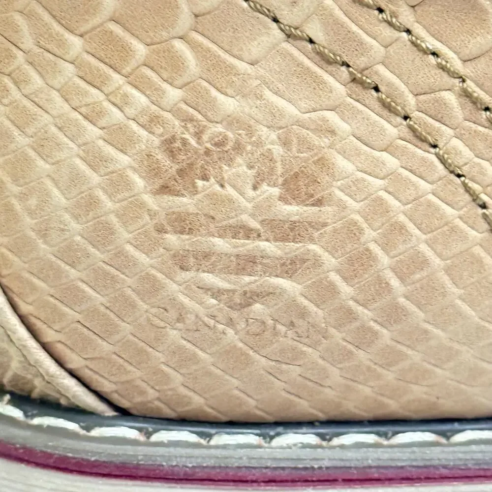 Rare Royal Canadian Cambridge “Croc” Embossed Leather Waterproof Boots 8.5 - Picture 2 of 16